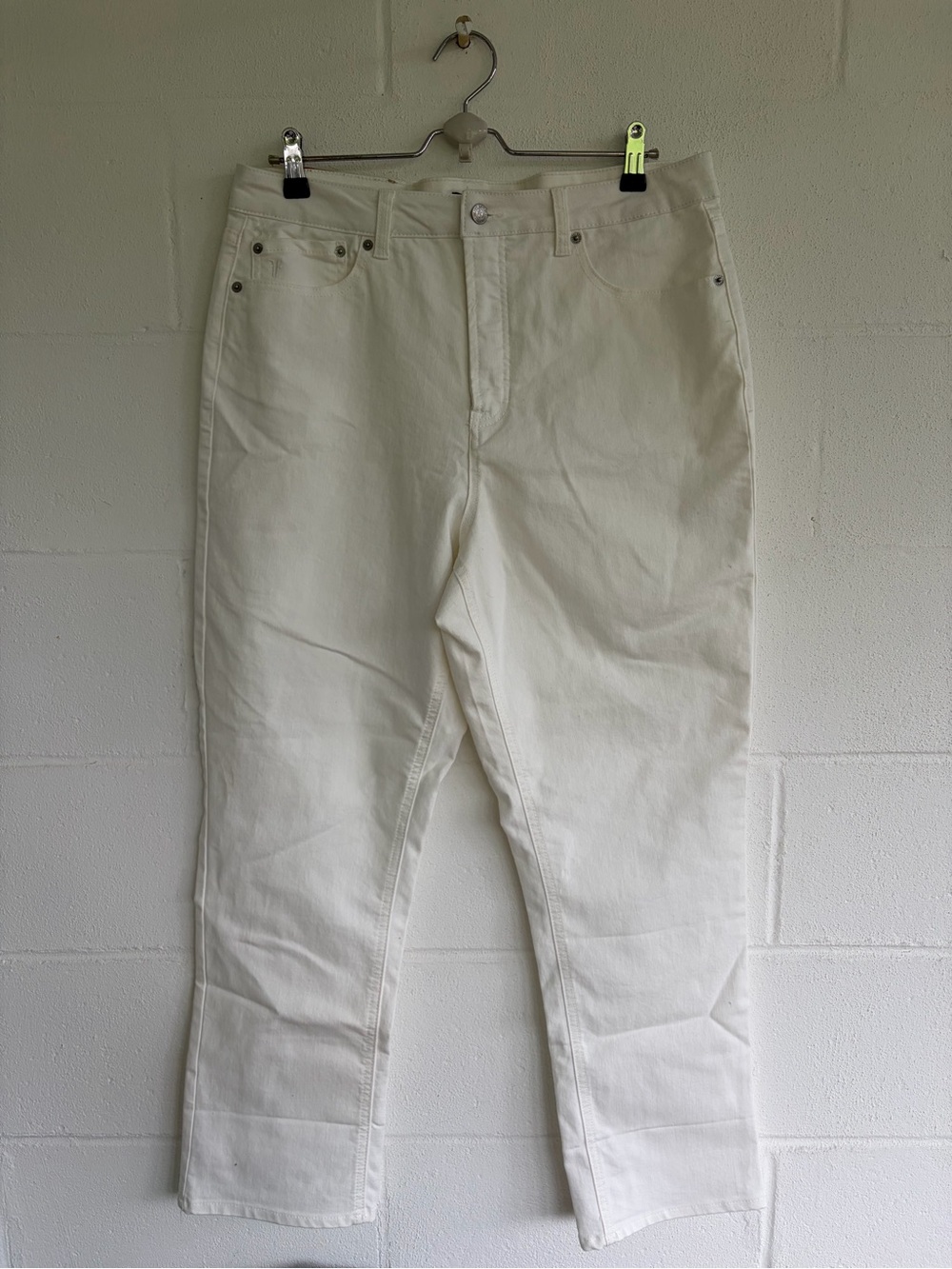 Frye - White Straight-Leg Jeans